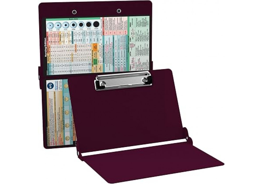 WhiteCoat Clipboard® Vertical - Black Medical Edition
