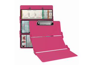 WhiteCoat Clipboard - PINK - Respiratory Edition