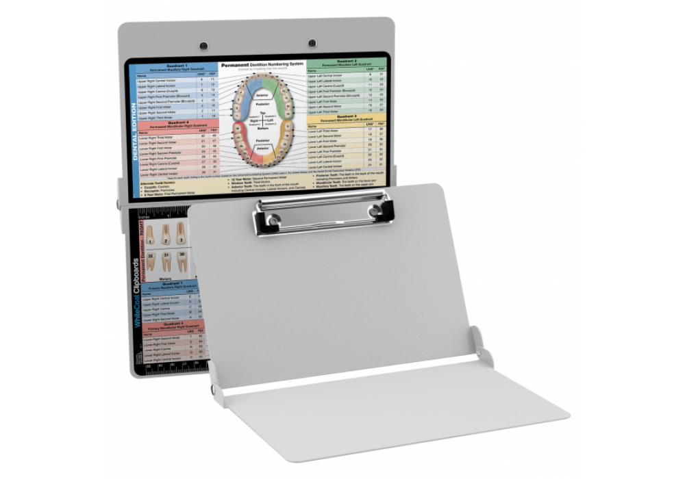 WhiteCoat Clipboard - WHITE - Dental Edition