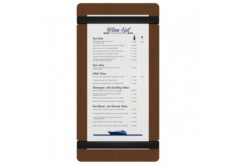 HDF Tall Menu Holder