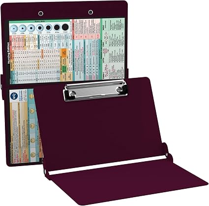 WhiteCoat Clipboard® - Right Folding Ledger - Nursing Edition 