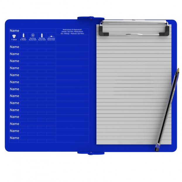 Camp ISO Clipboard | Blue